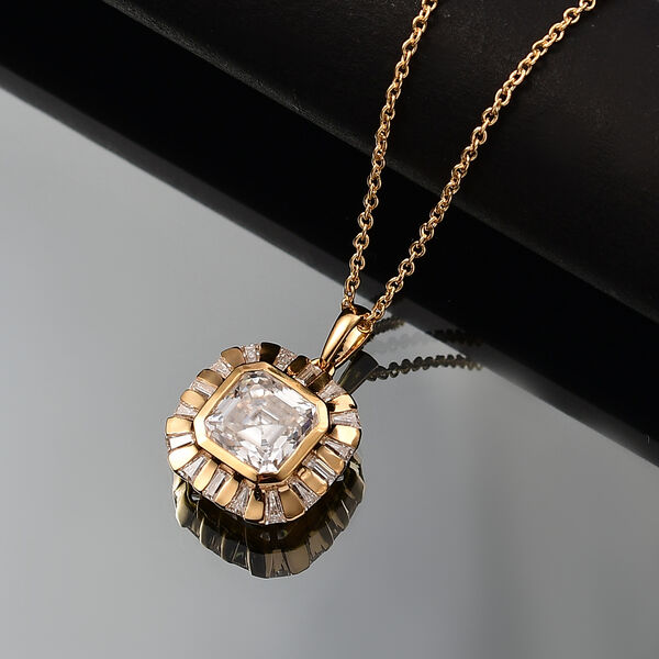 D’Joy Moissanit Anhänger mit 45cm Kette - 6,47 ct. image number 2