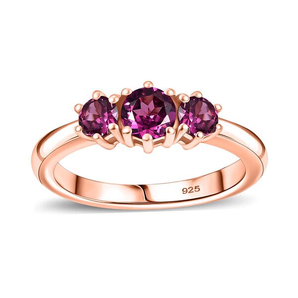 AAA Radiant Ember Granat Ring - 0,92 ct. image number 4