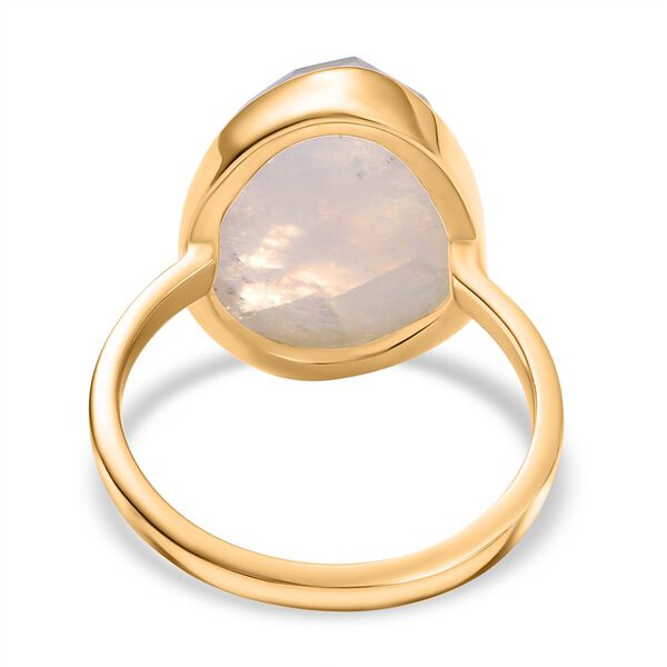 Regenbogen Mondstein Ring - 7,70 ct. image number 6