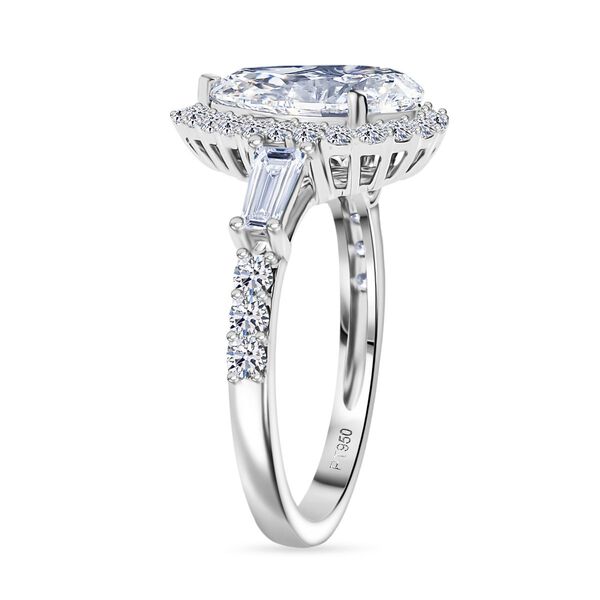 LUXURIANT IGI zertifizierter VS-EF Labor Diamant Ring in 950 Platin - 3 ct. image number 5