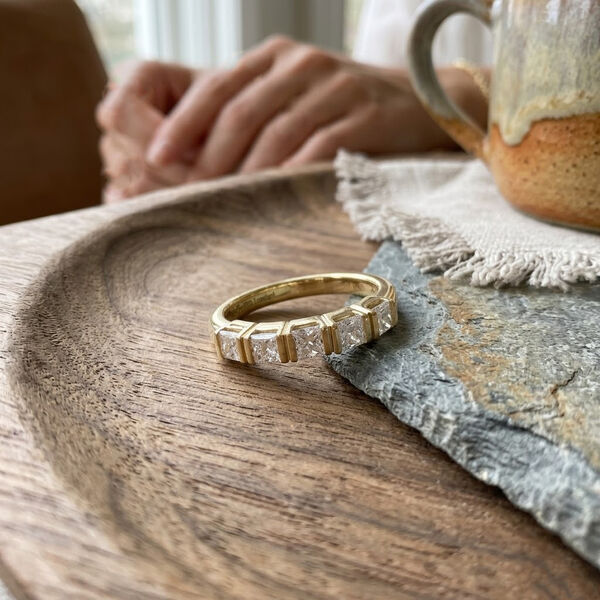 LUXURIANT DIAMOND - Lab Grown Diamant SI-GH Ring 925 Silber 750 Gelbgold vermeil (Gr&ouml;&szlig;e 18.00) (10-15 Werktage Lieferzeit) ca. 1.00 ct image number 2