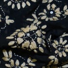 Bestickter, handgearbeiteter Schal aus Viskose, Schwarz image number 4
