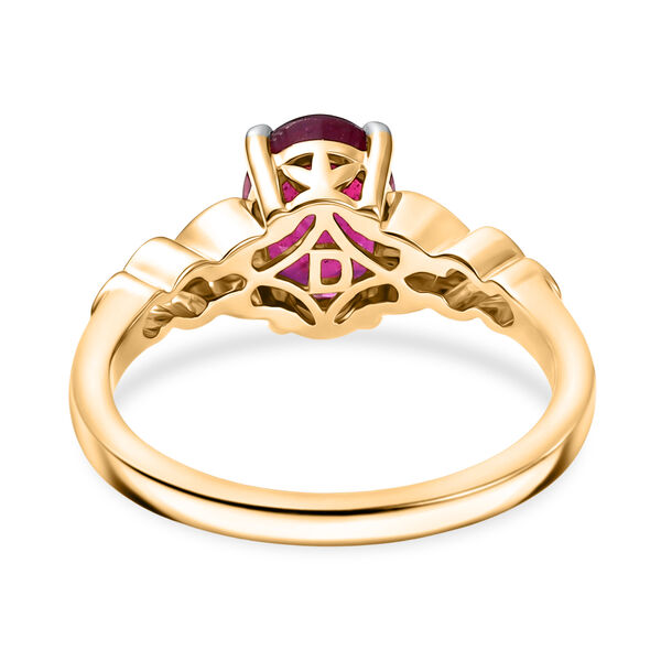 D'Joy afrikanischer Rubin und Zirkon zweifarbiger Ring - 1,99 ct. image number 5
