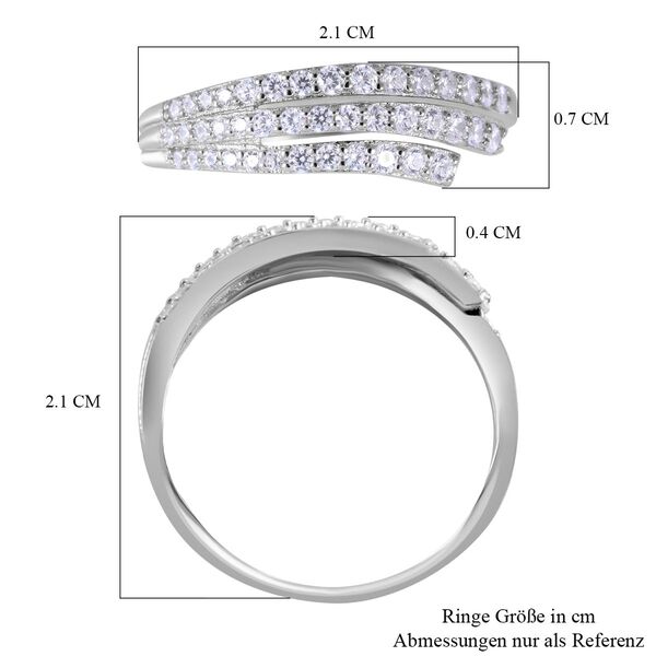 LUSTRO STELLA - Wei&szlig;er Zirkonia-Ring - 0,96 ct. image number 5