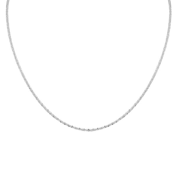 Italianische Funkelkette, ca. 45 cm, 925 Silber ca. 3,86g image number 0