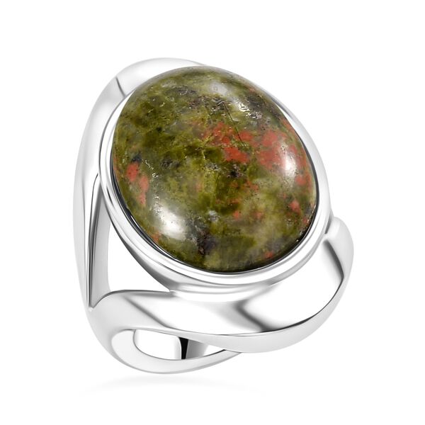 Unakite Ring - 18,01 ct. image number 4