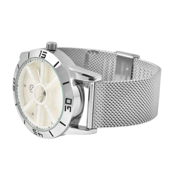 Strada - wasserdichte Uhr in Silberton image number 4