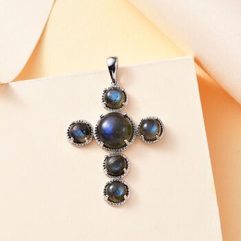 AAA Labradorit Keruz Anh&auml;nger - 9,99 ct.