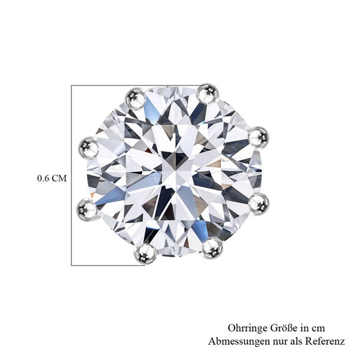LUXURIANT SGL zertifizierte VS-EF Labor Diamant Ohrringe in 950 Platin - 1 ct. image number 5
