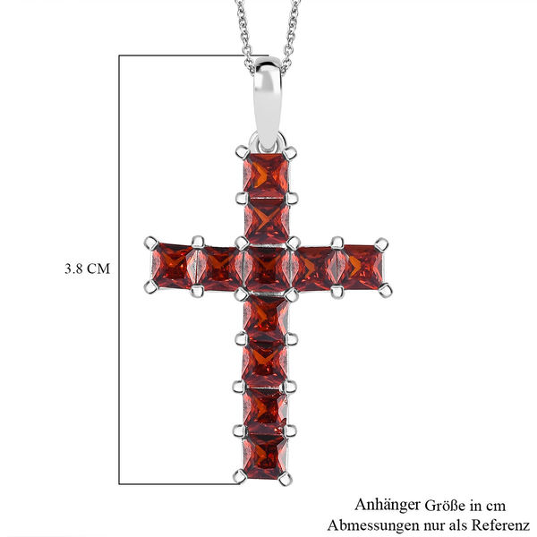 D'Joy Granat Zirkonia Anh&auml;nger mit 50cm Kette image number 5