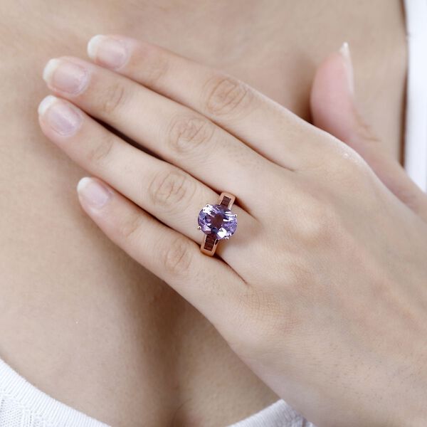 Royal Bali Kollektion- AA Rose De France Amethyst und roter Granat-Ring - 5,46 ct. image number 3