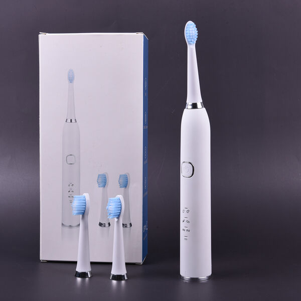Elektronische Zahnbürste mit 2 Bürstenköpfe, Größe 3,3x2,9x24,5 cm, Weiß image number 6