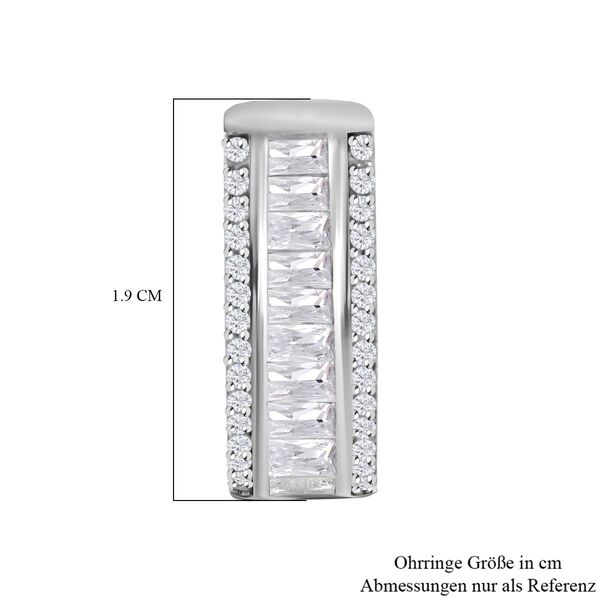 LUSTRO STELLA Zirkonia Inside-Out-Creolen - 4,89 ct. image number 3