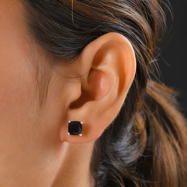 Schwarze Turmalin-Ohrstecker - 3,29 ct. image number 3