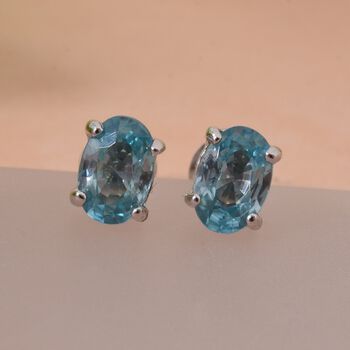 D'Joy blaue Zirkon Ohrringe - 1,56 ct.