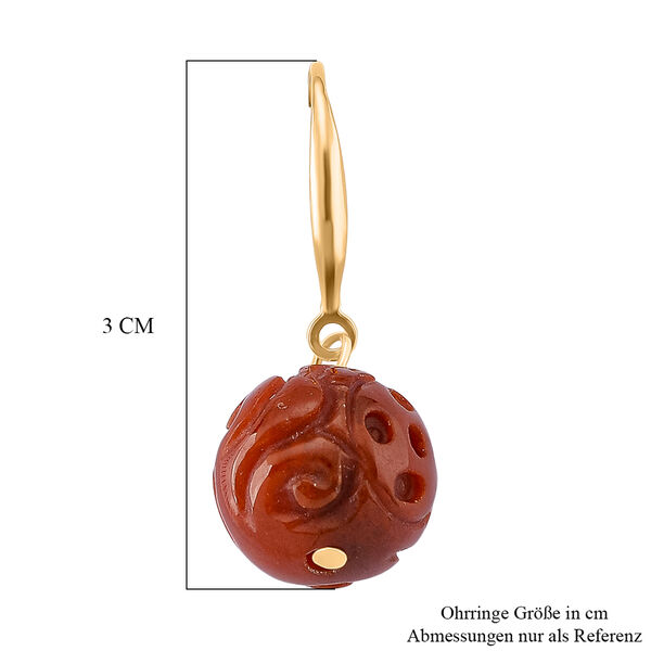 D'Joy rote Jade Ohrringe - 20 ct. image number 5