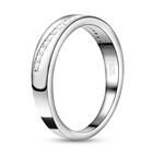 Moissanit-Ring, 925 Silber rhodiniert  ca. 0,25 ct image number 4