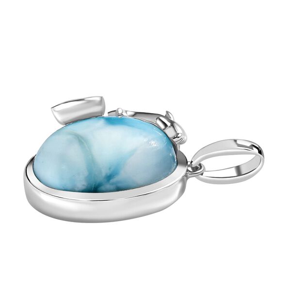 AA Larimar und himmelblauer Topas-Anh&auml;nger - 7,45 ct. image number 4