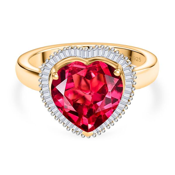 D'Joy Labor Padparadscha Saphir und Diamant Ring - 5,39 ct. image number 0