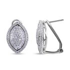 Lustro Stella - Wei&szlig;e Zirkonia Ohrringe, 925 Silber rhodiniert ca. 1.61 ct