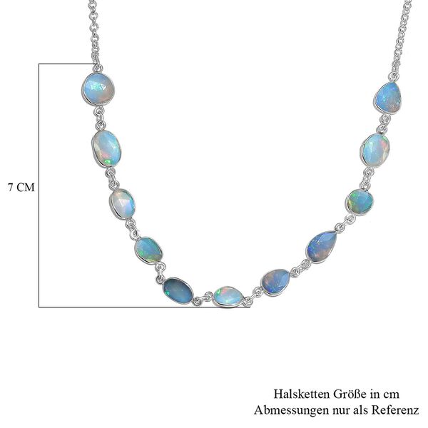 Nat&uuml;rliche, &auml;thiopische Welo Opal-Halskette, 45 cm - 3,34 ct. image number 6