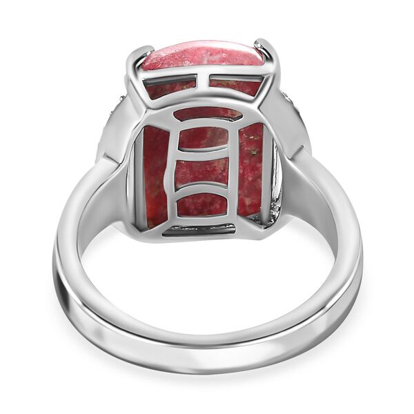 Norwegischer Thulit und Zirkon-Ring - 8,48 ct. image number 6