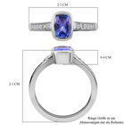 Tansanit und Zirkon Ring - 1 ct. image number 8