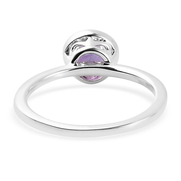 Afrikanischer Amethyst Solit&auml;r-Ring, 925 Silber  ca. 0,74 ct image number 6