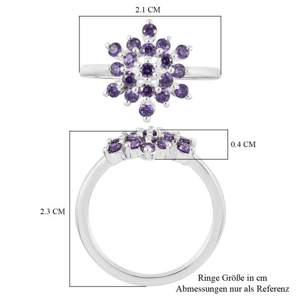 LUSTRO STELLA Amethyst Zirkonia Ring 925 Silber  ca. 1,12 ct image number 7