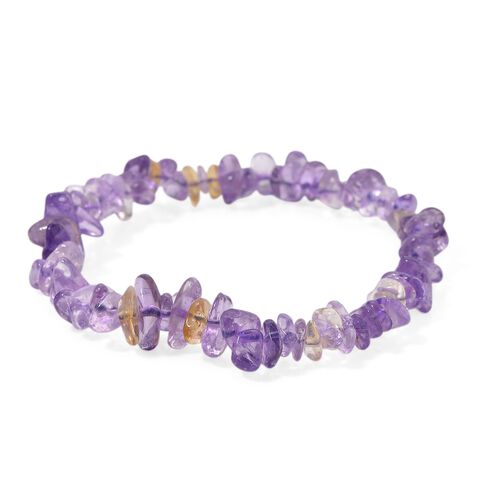 Afrikanischer Amethyst, Citrin Armband, flexibel, ca. 85.00 ct image number 0