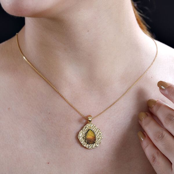 Labradorit Anh&auml;nger - 2,93 ct. image number 3