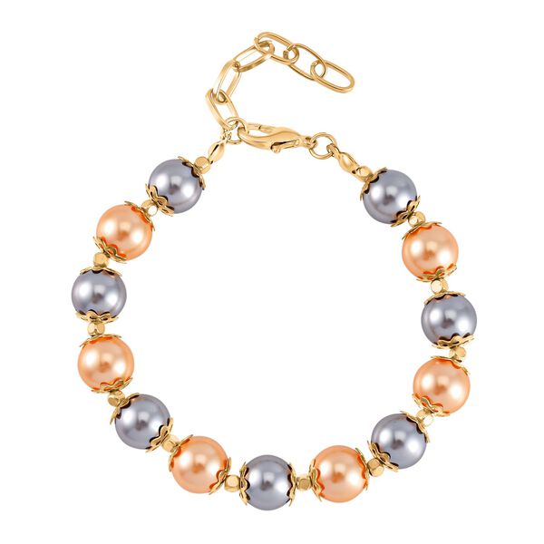 Goldene Muschelkernperle Schmuckset  Legierung vergoldet image number 6