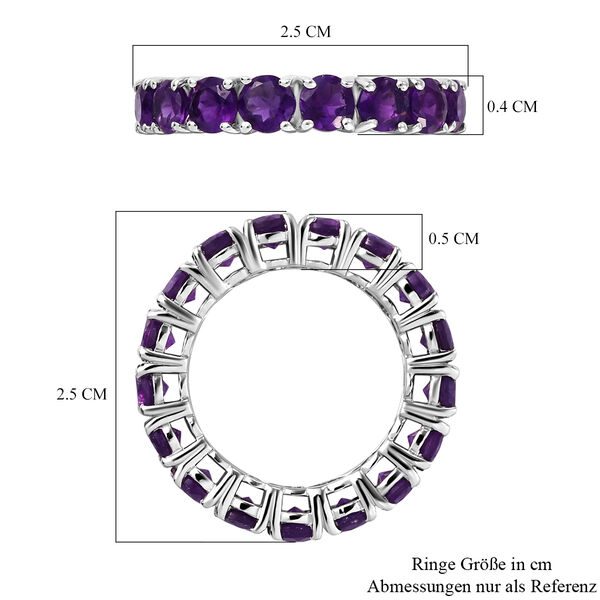 Lusaka Amethyst-Ring, 925 Silber platiniert  ca. 4,38 ct image number 7