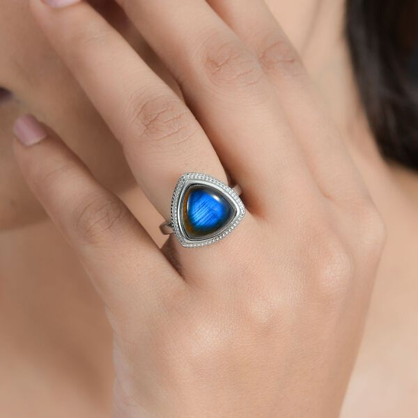 AAA Labradorit Ring - 7,60 ct. image number 4