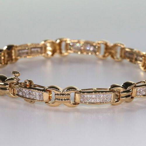New York Kollektion - Diamant VS-GF Armband, ca. 19 cm, 18g 585 Gelbgold ca. 2.00 ct image number 0