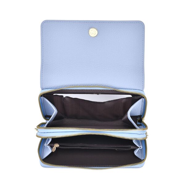 Crossbody-Tasche mit RFID-Schutz, Blau image number 8