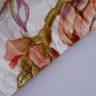 Spannbetttuch aus 100% Mikrofaser, Beige, Hintergrund mit Blumenmuster image number 1