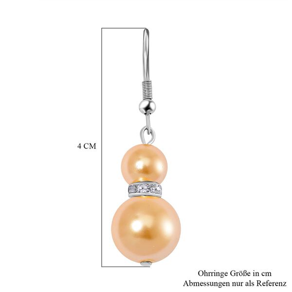 Goldenes Muschelkernperle Schmuckset image number 7