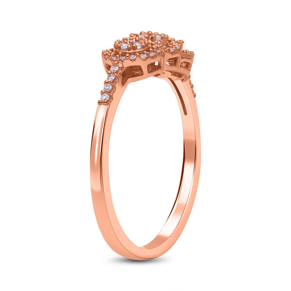 Nat&uuml;rlicher, rosa Diamant-Ring - 0,33 ct. image number 4