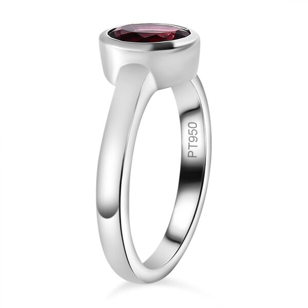 AAAA Rubellit Ring in 950 Platin - 1,05 ct. image number 7