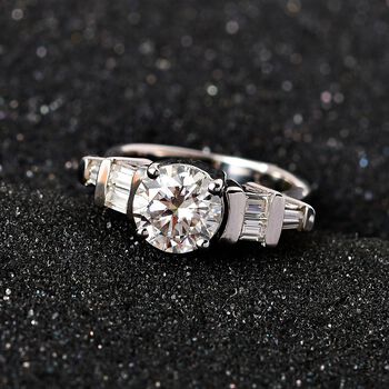 Moissanit &ouml;ffenbarer Ring - 2,16 ct.