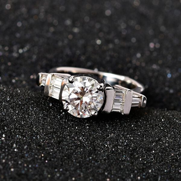 Moissanit öffenbarer Ring - 2,16 ct. image number 2