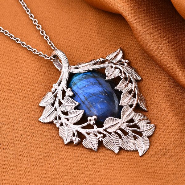 Royal Bali Kollektion- Labradorit Anh&auml;nger in 925 Silber - 41 ct. image number 1
