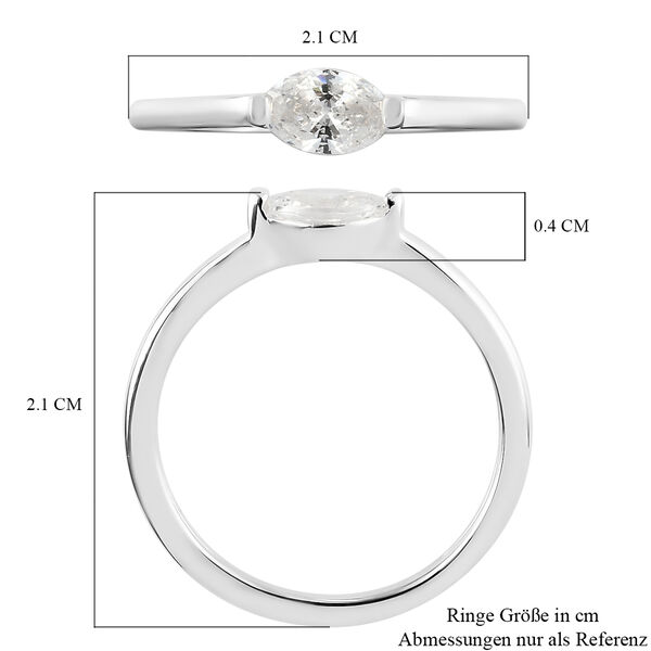 LUSTRO STELLA - feinster Zirkonia-Ring, 925 Silber image number 7