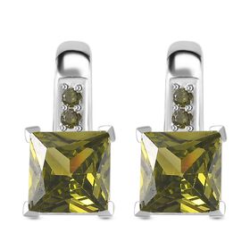 LUSTRO STELLA - Peridot Zirkonia Ohrringe 925 Silber