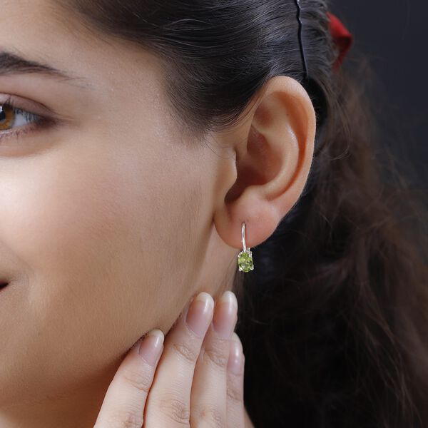 Nat&uuml;rliche Peridot-Ohrh&auml;nger - 1,64 ct. image number 3