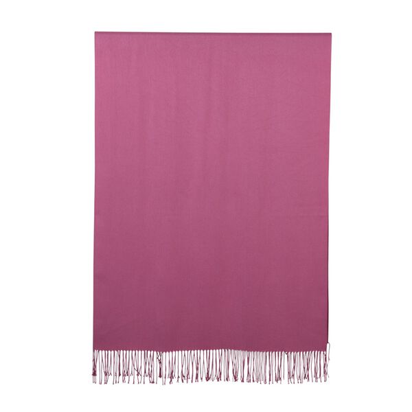 Eleganter Schal mit Fransen, 65x180 cm, Rosenquarzrosa image number 1