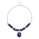 Lapislazuli-Halskette, ca. 45 cm, ca. 127.50 ct