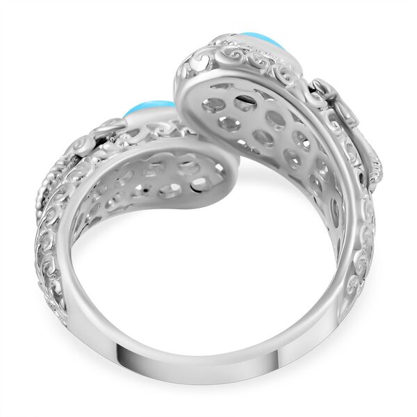Royal Bali - Sleeping Beauty Türkis Ring, 925 Silber (Größe 16.00) ca. 1,46 ct image number 4