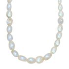 Regenbogen Mondstein Halskette ca. 45 cm 925 Silber rhodiniert ca. 285.00 ct